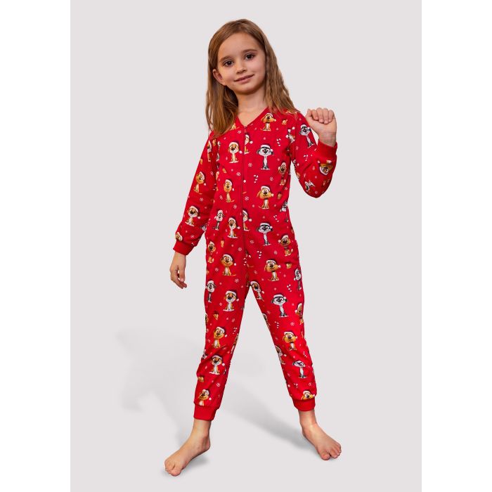 KOMBINEZON DZIEWCZĘCY ŚWIĄTECZNY KIDS KD DOG 3 954/199