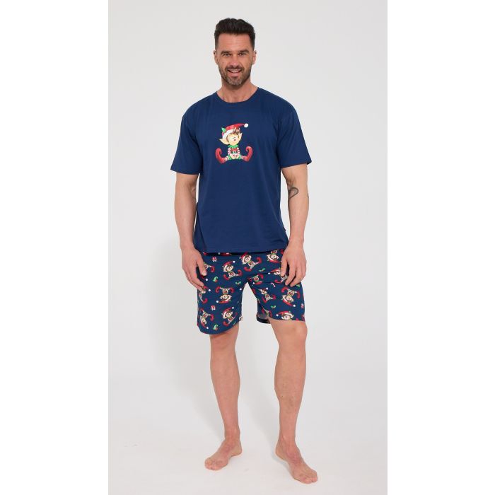 PIŻAMA MĘSKA ŚWIĄTECZNA ELF 326/324 3-5XL