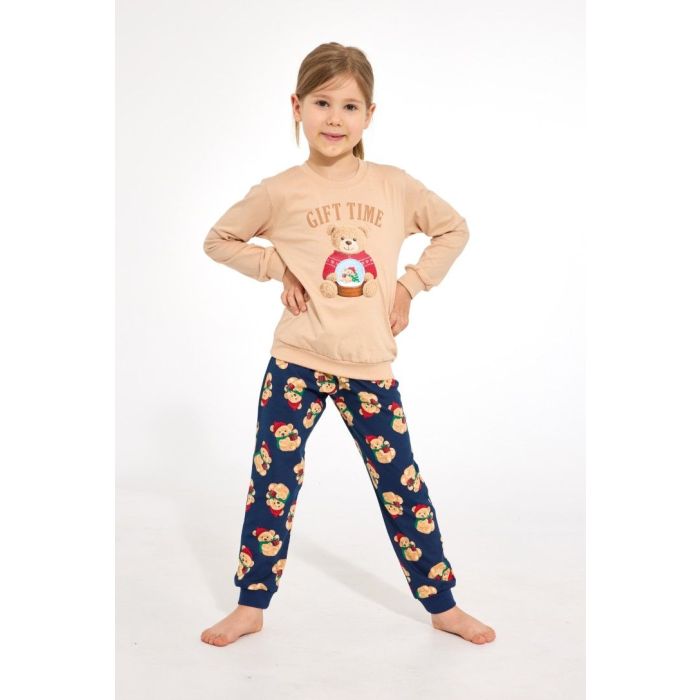 PIŻAMA DZIEWCZĘCA KIDS KD ŚWIĄTECZNA GIFT TIME 594/204