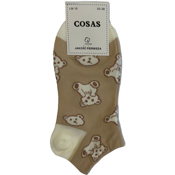 SKARPETY STOPKI DAMSKIE LUCK BEAR LM18-131/4