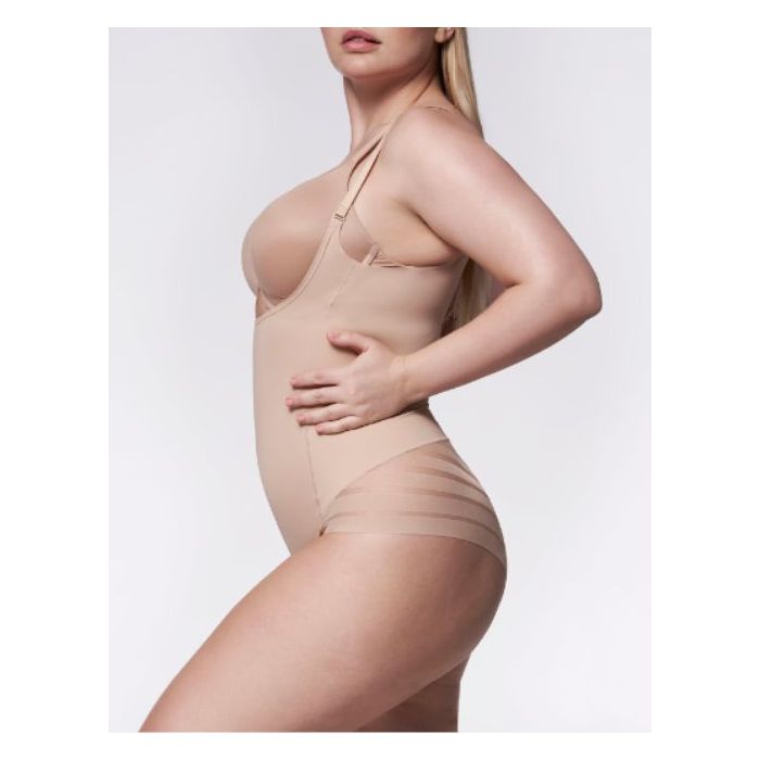 MESH BODY OPEN BUST/ BODY WYSZCZUPLAJĄCE POD BIUST 119