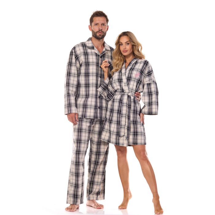 SZLAFROK DAMSKI KRÓTKI ROXY 2474 FLANELOWY