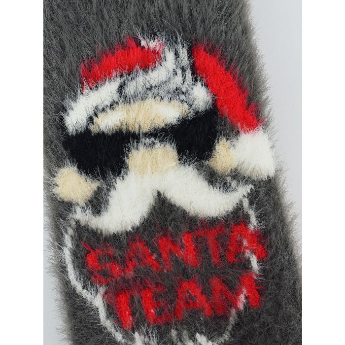 SKARPETY DAMSKIE PUCHATE XMAS SANTA TEAM SB090-W-04