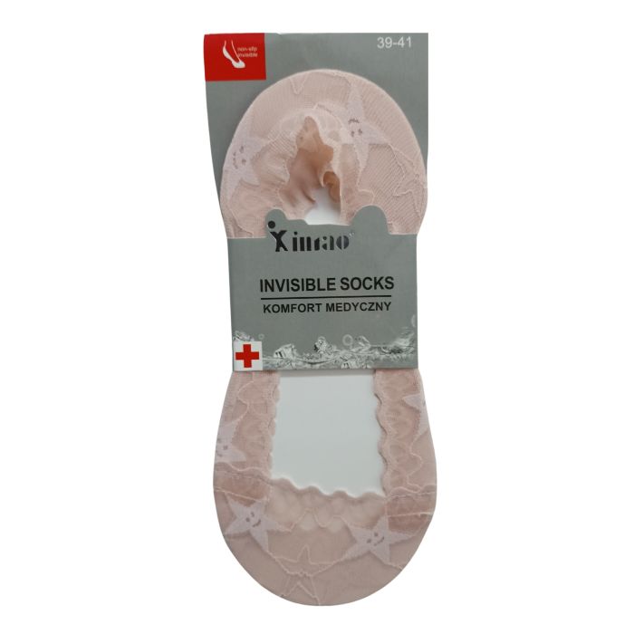 SKARPETY BALERINY DAMSKIE STAR Z SILIKONEM I ABS V30698-22/2