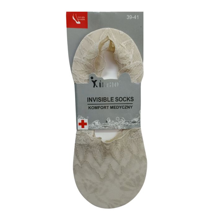 SKARPETY BALERINY DAMSKIE Z SILIKONEM I ABS V30698-28/3