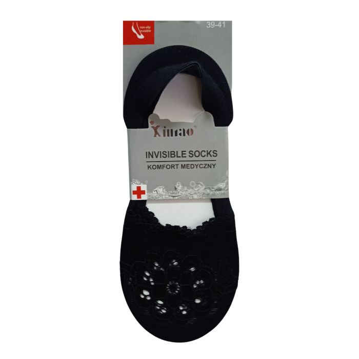 SKARPETY BALERINY DAMSKIE Z SILIKONEM I ABS V30698-65/4