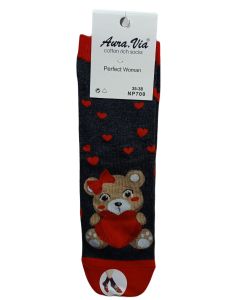 SKARPETY WALENTYNKOWE DAMSKIE LOVE BEAR NP700/1