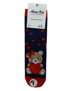 SKARPETY WALENTYNKOWE DAMSKIE LOVE BEAR NP700/2