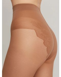 RAJSTOPY DAMSKIE BIKINI 40 DEN Z AZUROWĄ CZĘŚCIĄ MAJTKOWĄ