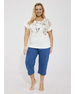 PIŻAMA DAMSKA FLORIS 369/345 3-5XL