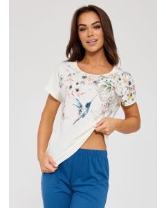 PIŻAMA DAMSKA FLORIS 369/345 3-5XL