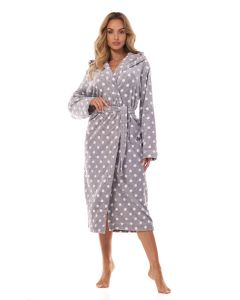 SZLAFROK DAMSKI DŁUGI DOTS LONG 2406