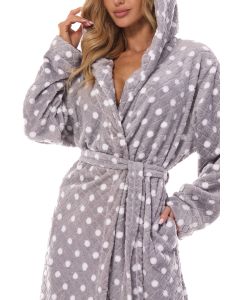 SZLAFROK DAMSKI DŁUGI DOTS LONG 2406
