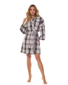 SZLAFROK DAMSKI KRÓTKI ROXY 2474 FLANELOWY