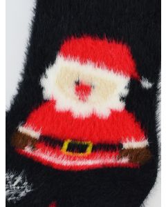 SKARPETY DAMSKIE PUCHATE XMAS MIKOŁAJ SB090-W-01