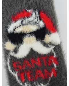 SKARPETY DAMSKIE PUCHATE XMAS SANTA TEAM SB090-W-04