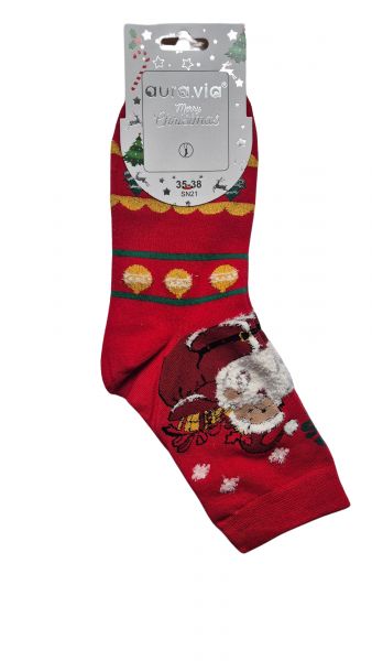 SKARPETY DAMSKIE ŚWIĄTECZNE SANTA SN21/7