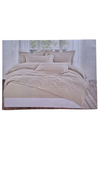 4-CZĘŚCIOWY KOMPLET POŚCIELI SIMPLE 200X220 Z PRZEŚCIERADŁEM Z GUMKĄ