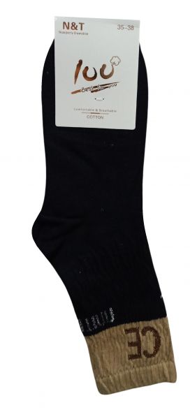 SKARPETY DAMSKIE BLACK ZH704-1/2