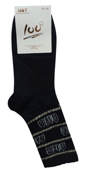 SKARPETY DAMSKIE BLACK ZH704-1/3