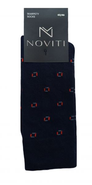 SKARPETY MĘSKIE PREMIUM W KWADRATY SB002-U-21