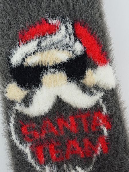 SKARPETY DAMSKIE PUCHATE XMAS SANTA TEAM SB090-W-04